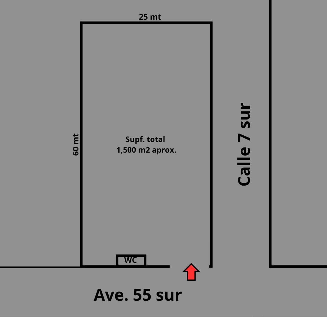 Land for rent in Playa del Carmen.