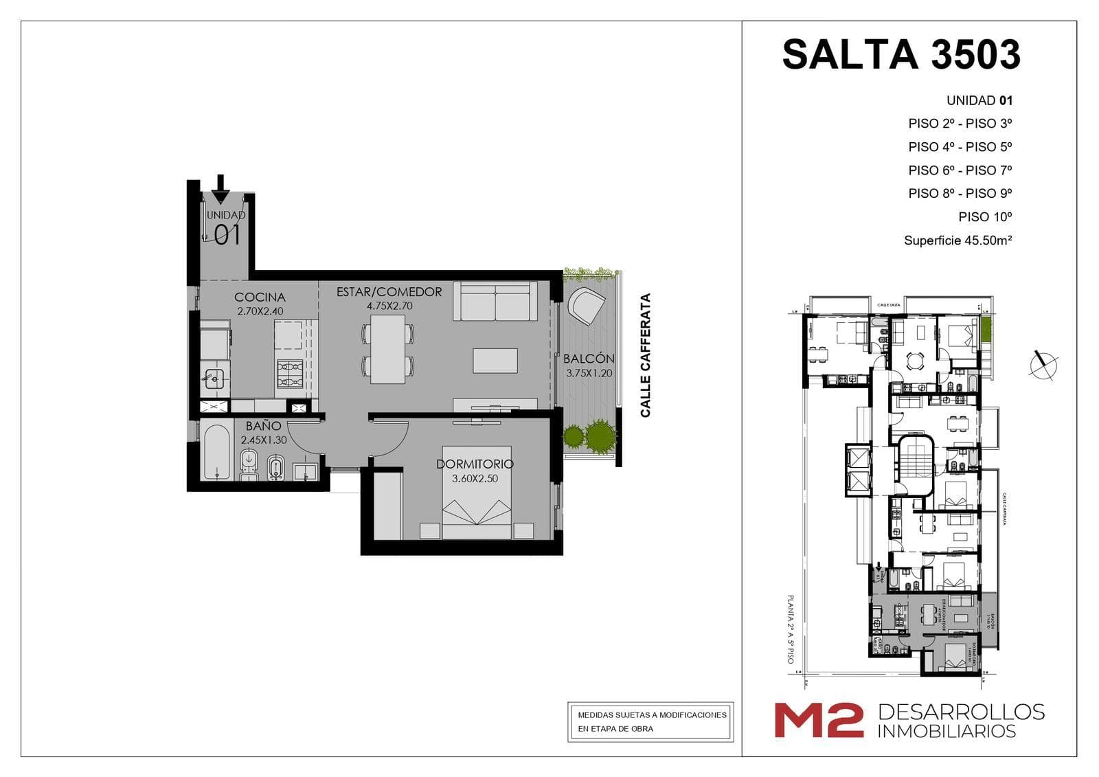 FOR SALE - 1-bedroom apartment. Refinerías, Rosario