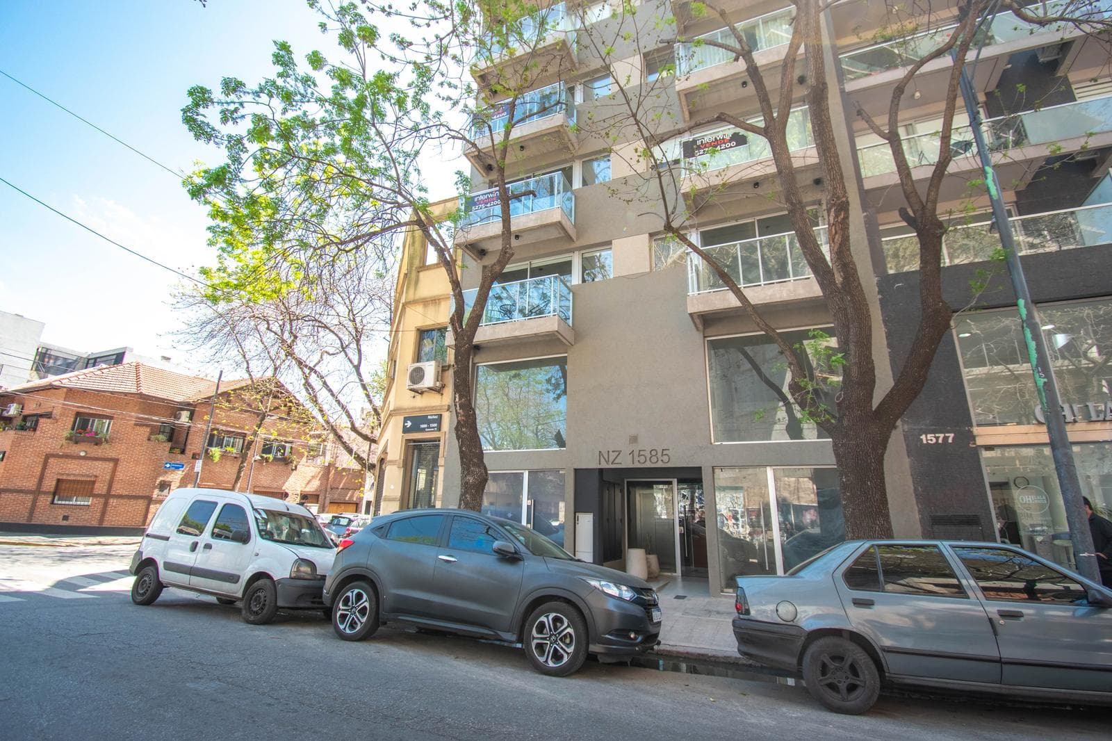 Furnished studio apartment with a balcony available for short-term rent in Nuñez