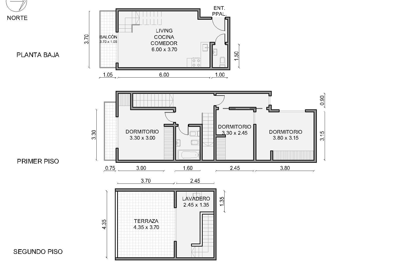 4-room apartment with a terrace—For Sale
