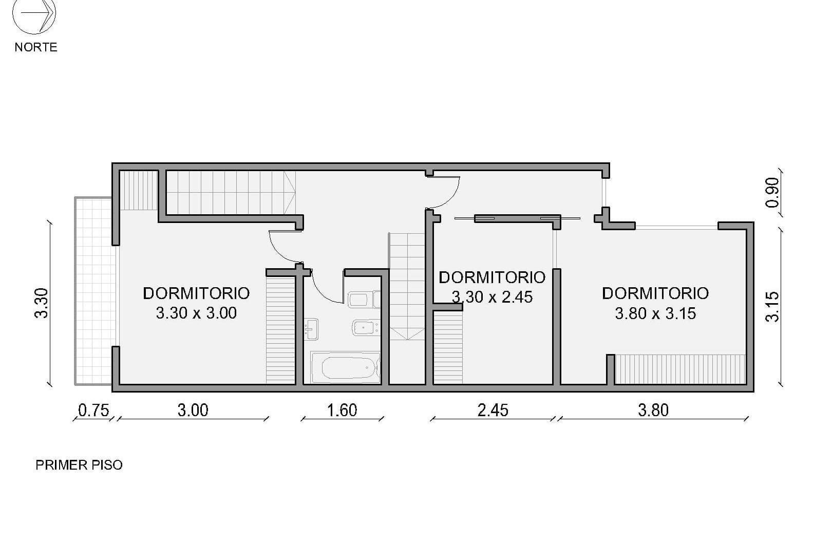 4-room apartment with a terrace—For Sale