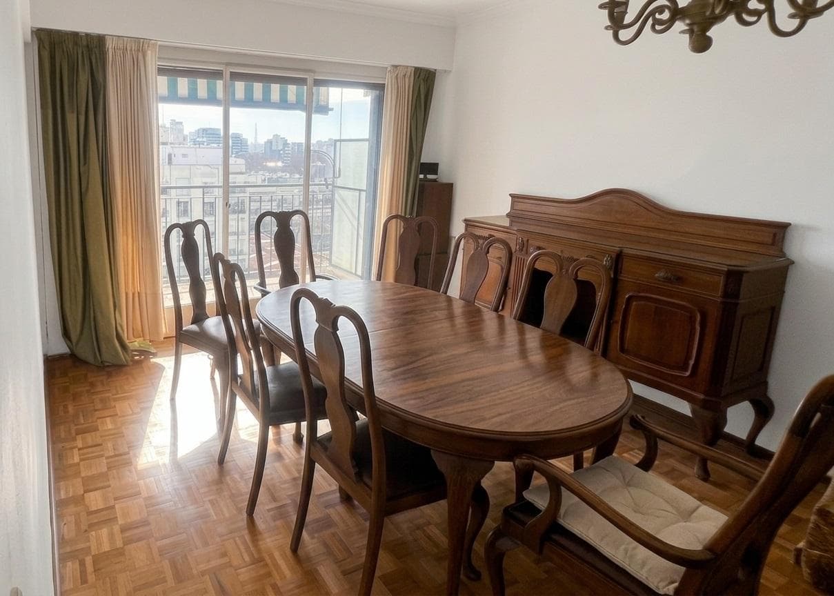4-Room Apartment for Sale with 3 Bedrooms | 8th Floor, Very Bright | Rivadavia Ave., Flores.
