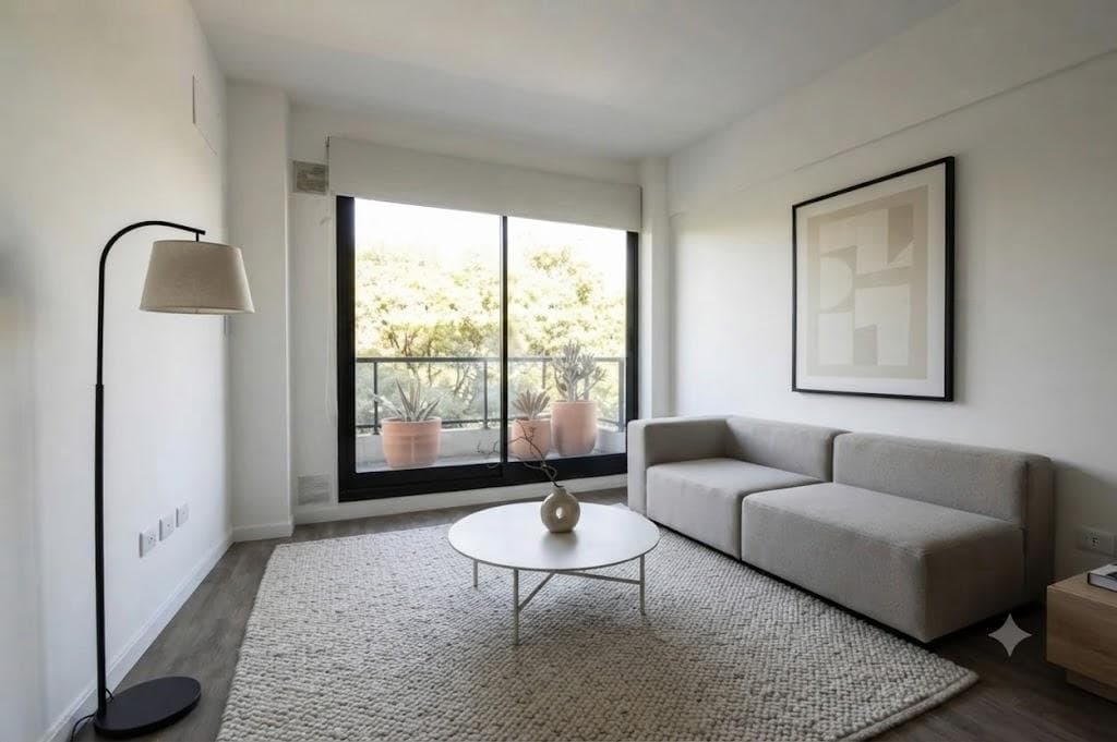 FOR SALE - 1-bedroom apartment with a front-facing balcony. Amenities. Lourdes, Rosario.
