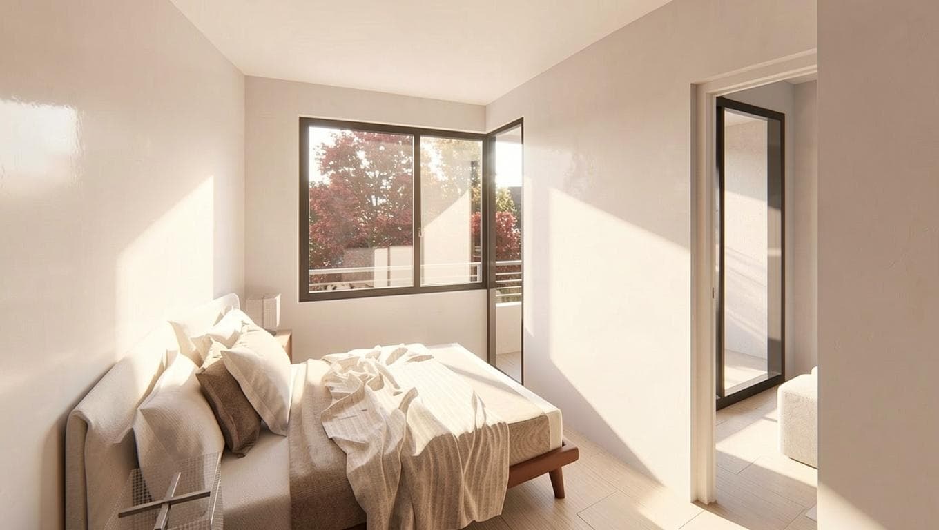 Two-room apartment with a balcony/terrace and a half-bath in Villa Crespo
