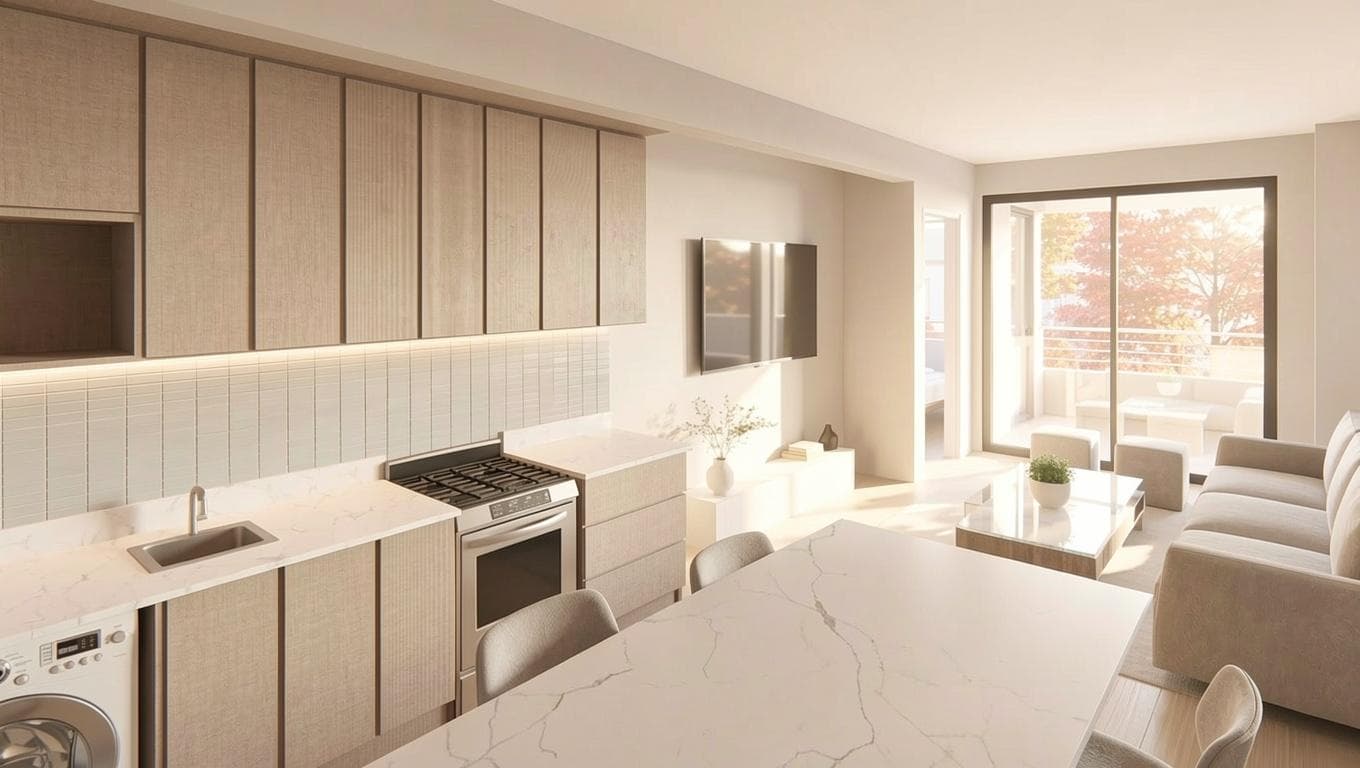 Two-room apartment with a balcony/terrace and a half-bath in Villa Crespo