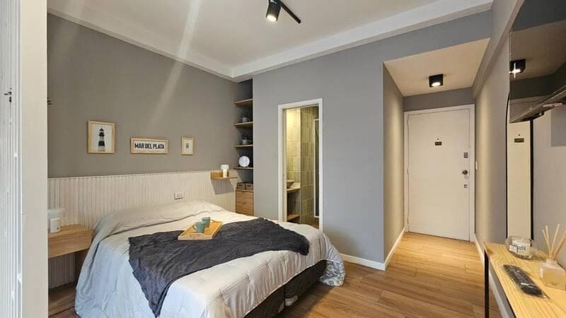 1-Room Apartment for Sale in Mar del Plata on Reciclado Street, Refurbished to Look Like New, Separate Kitchen