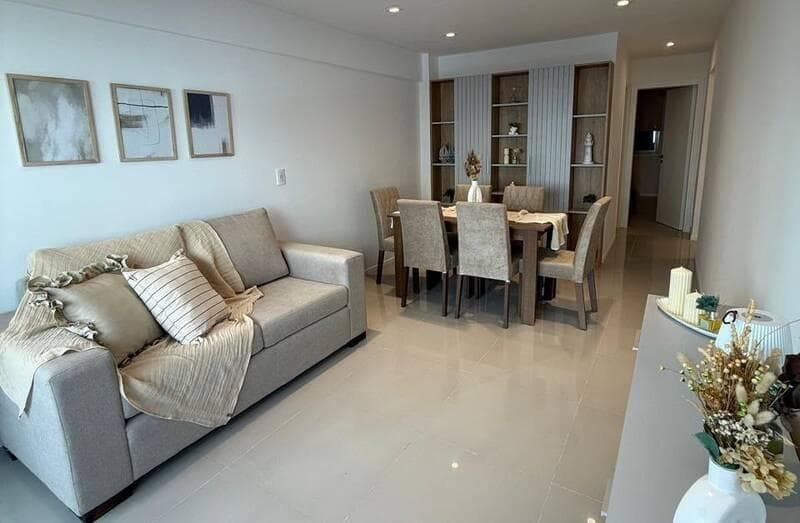 2-Room Apartment for Sale in Mar del Plata with a Street-Facing Service Area, Fully Renovated, with Ocean View