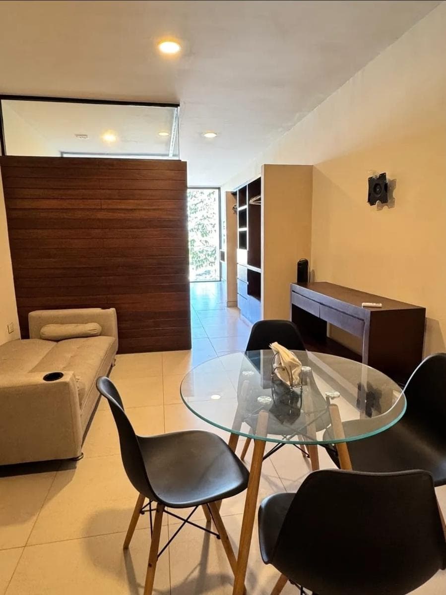 DEPARTAMENTO ESTUDIO EN RENTA AMUEBLADO, AMENIDADES Y VIGILANCIA EN SANTA GERTRUDIS COPO
