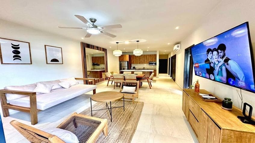 Furnished 3-Bedroom Apartment for Rent | Selvanova Coto 8, Playa del Carmen