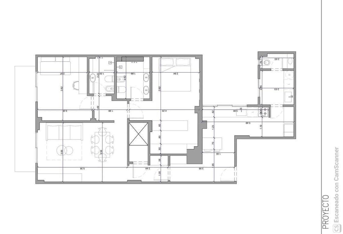 3-room apartment for sale in Recoleta, completely renovated