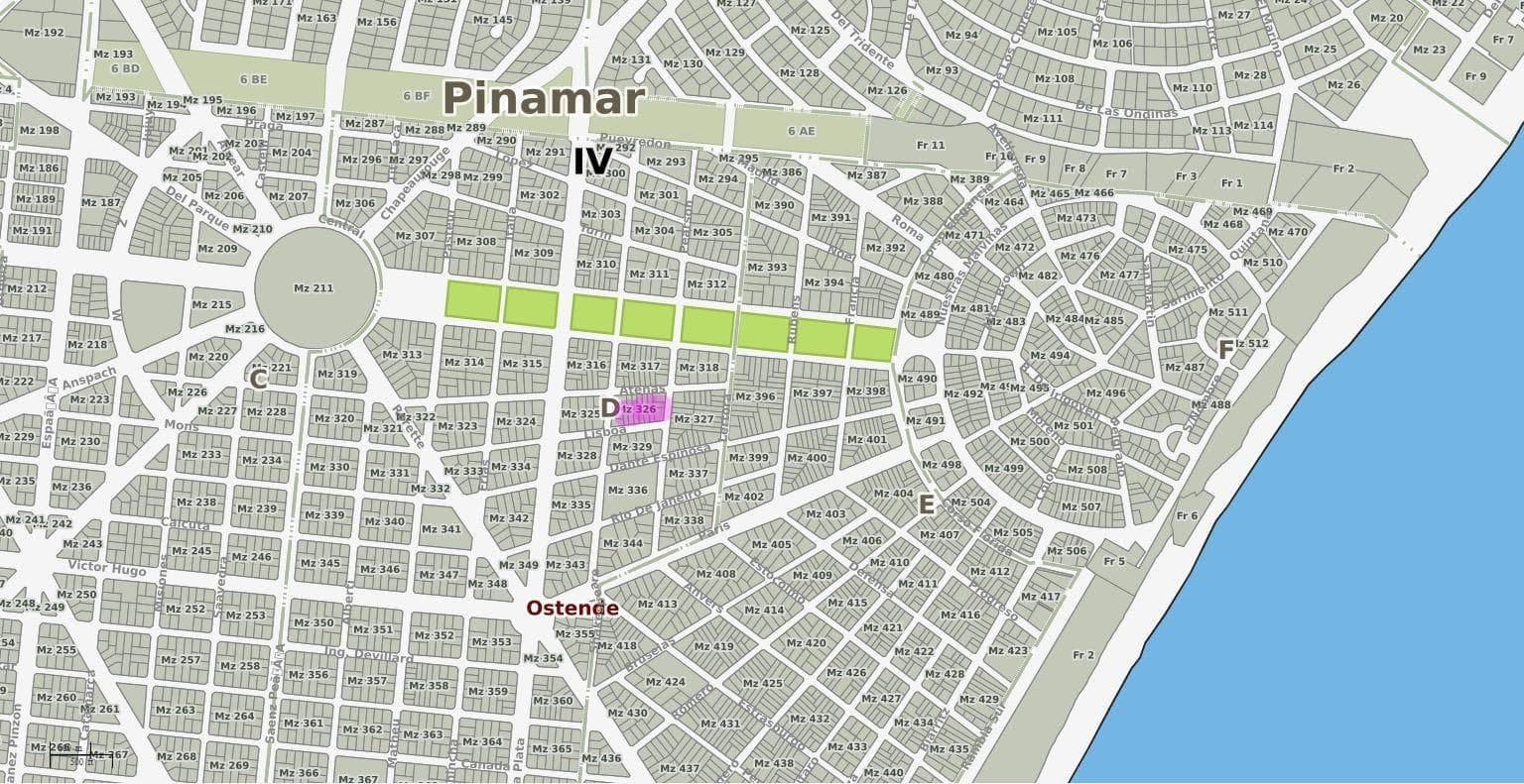 Lot in Ostende, Pinamar