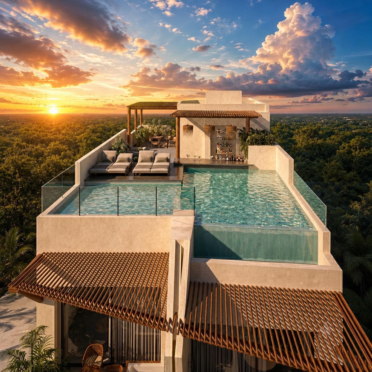 OCEAN-VIEW APARTMENT IN PUERTO MORELOS