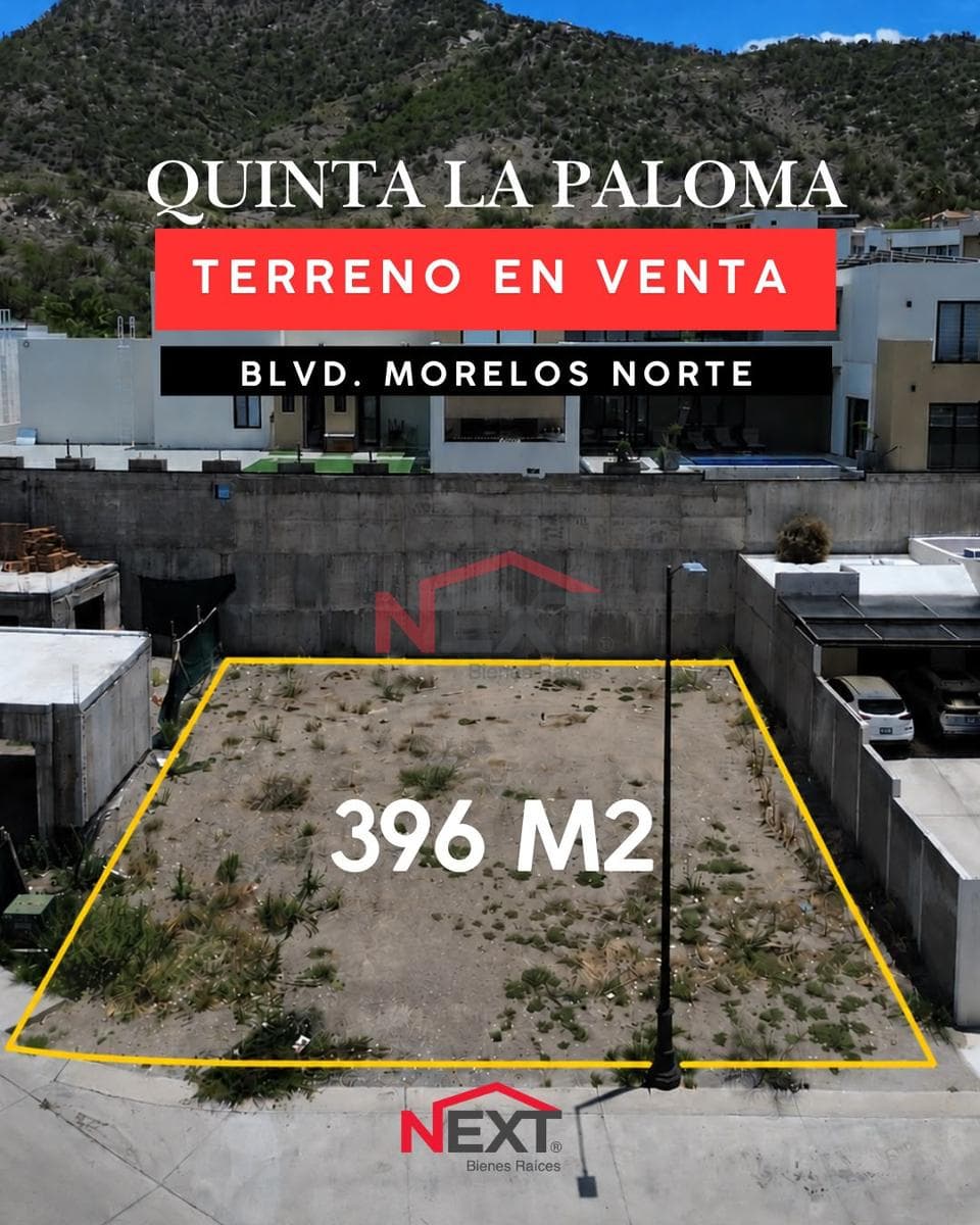 RESIDENTIAL LOT FOR SALE IN QUINTA LA PALOMA