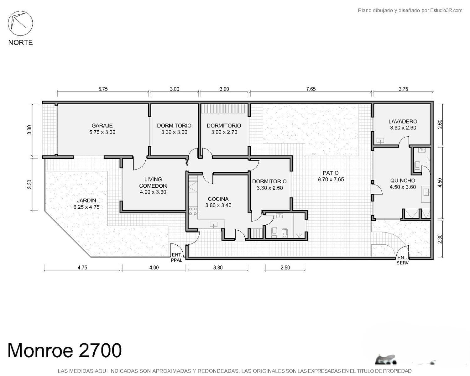3-Bedroom House for Sale, Eligible for Mortgage, Ituzaingó Norte