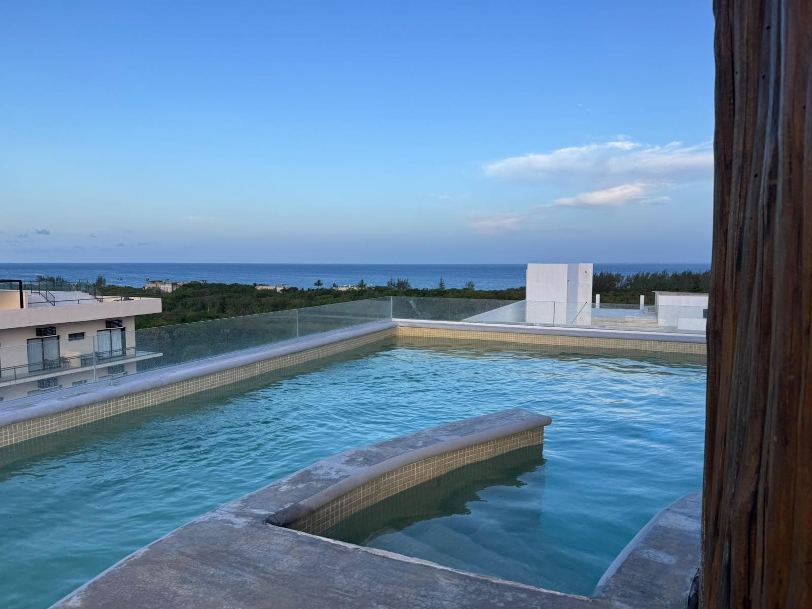 Fully furnished studio with ocean views from the ROOFTOP in the Blanko 54 condominium