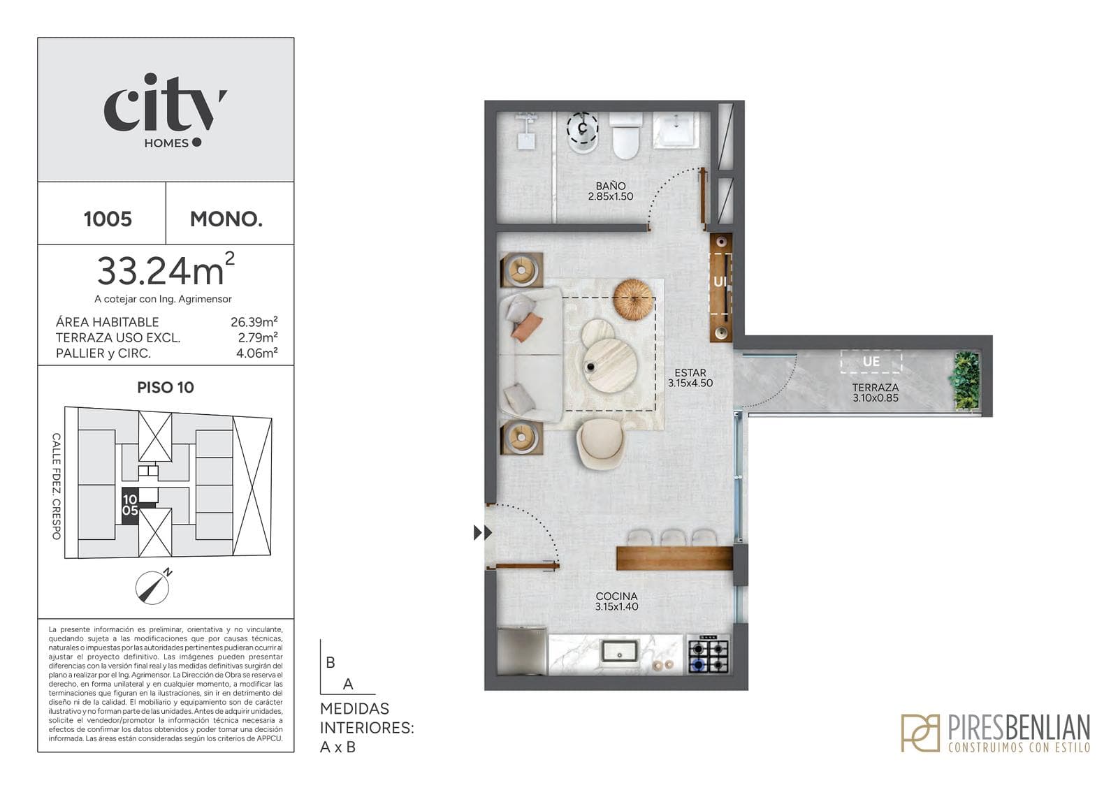 Studio Apartment for Sale in Cordón