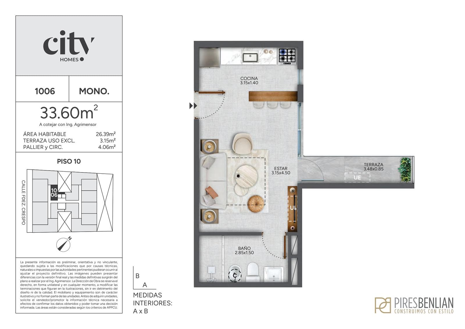 Studio Apartment for Sale in Cordón
