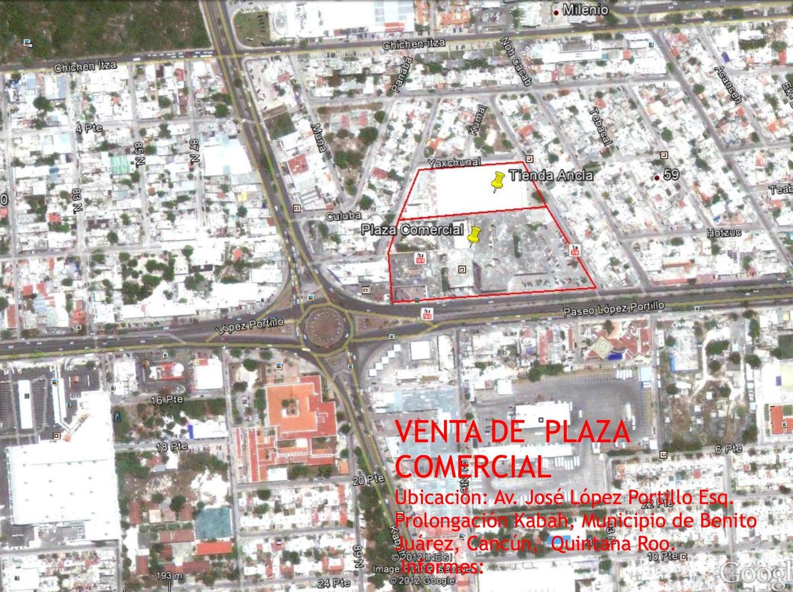 Land for Sale on Av. López Portillo