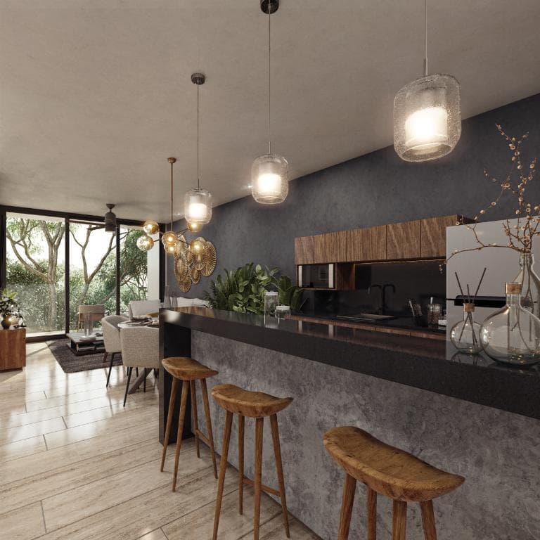 Apartment for Rent WITH ELEVATOR AND 2 BEDROOMS in San Ramón Norte, Mérida, Yucatán.