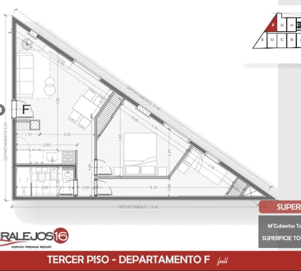 2-Bedroom Apartment - Villa Carlos Paz