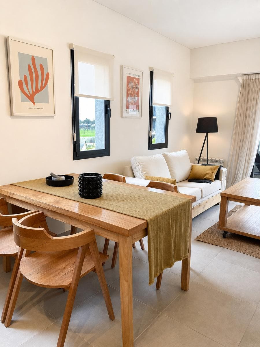 2-room apartment for sale with a private barbecue area and terrace; brand-new