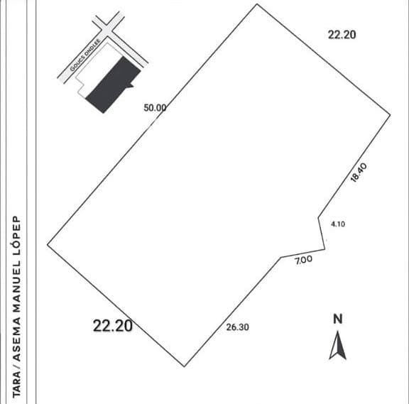 1,100 m² lot in Col. Pocitos y Rivera, Veracruz Puerto