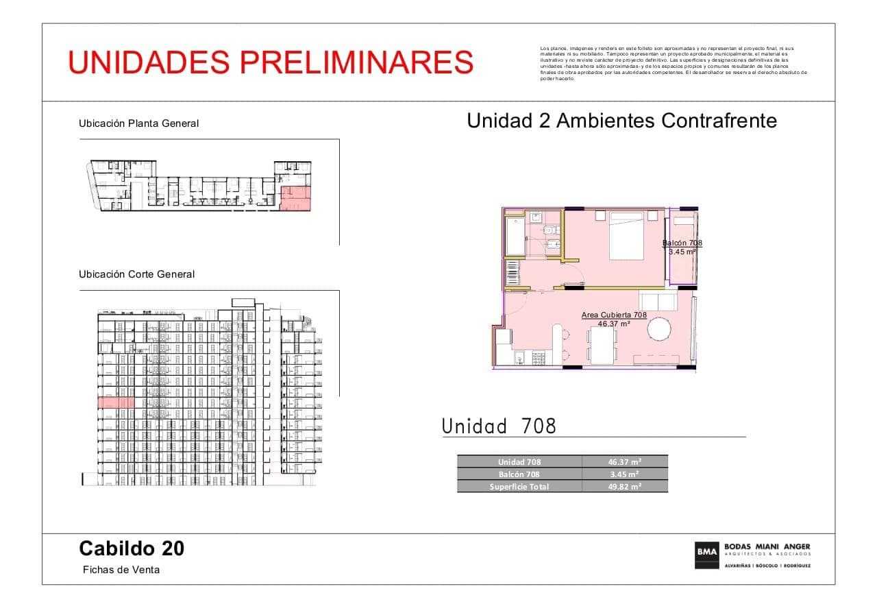 For Sale in Palermo: 2-room apartment with full amenities, brand new