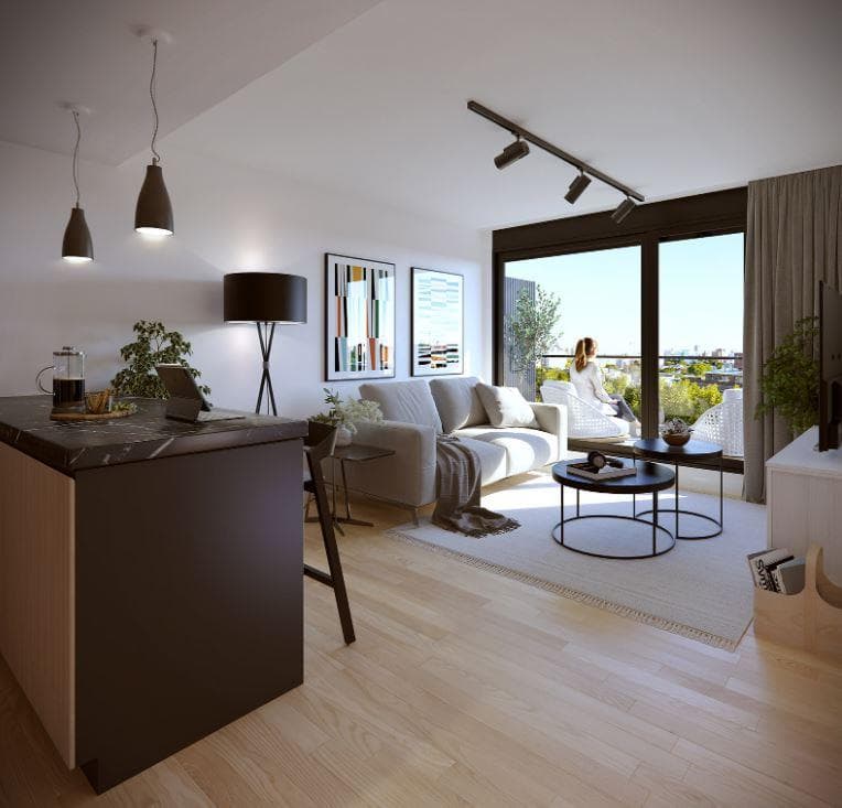 1-bedroom apartment for sale with a large terrace in La Blanqueada