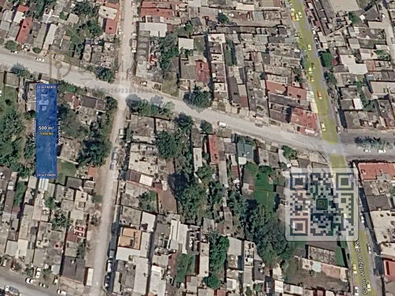 Flat lot on a paved street for sale near a shopping avenue, Xalapa, Veracruz.