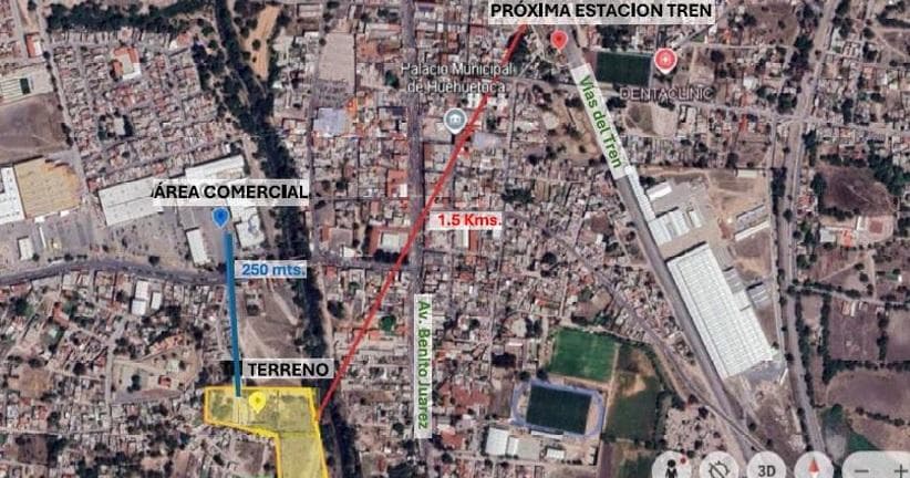 Land for Sale in Huehuetoca with Land Use Designation H-333-A
