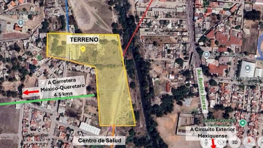 Land for Sale in Huehuetoca with Land Use Designation H-333-A