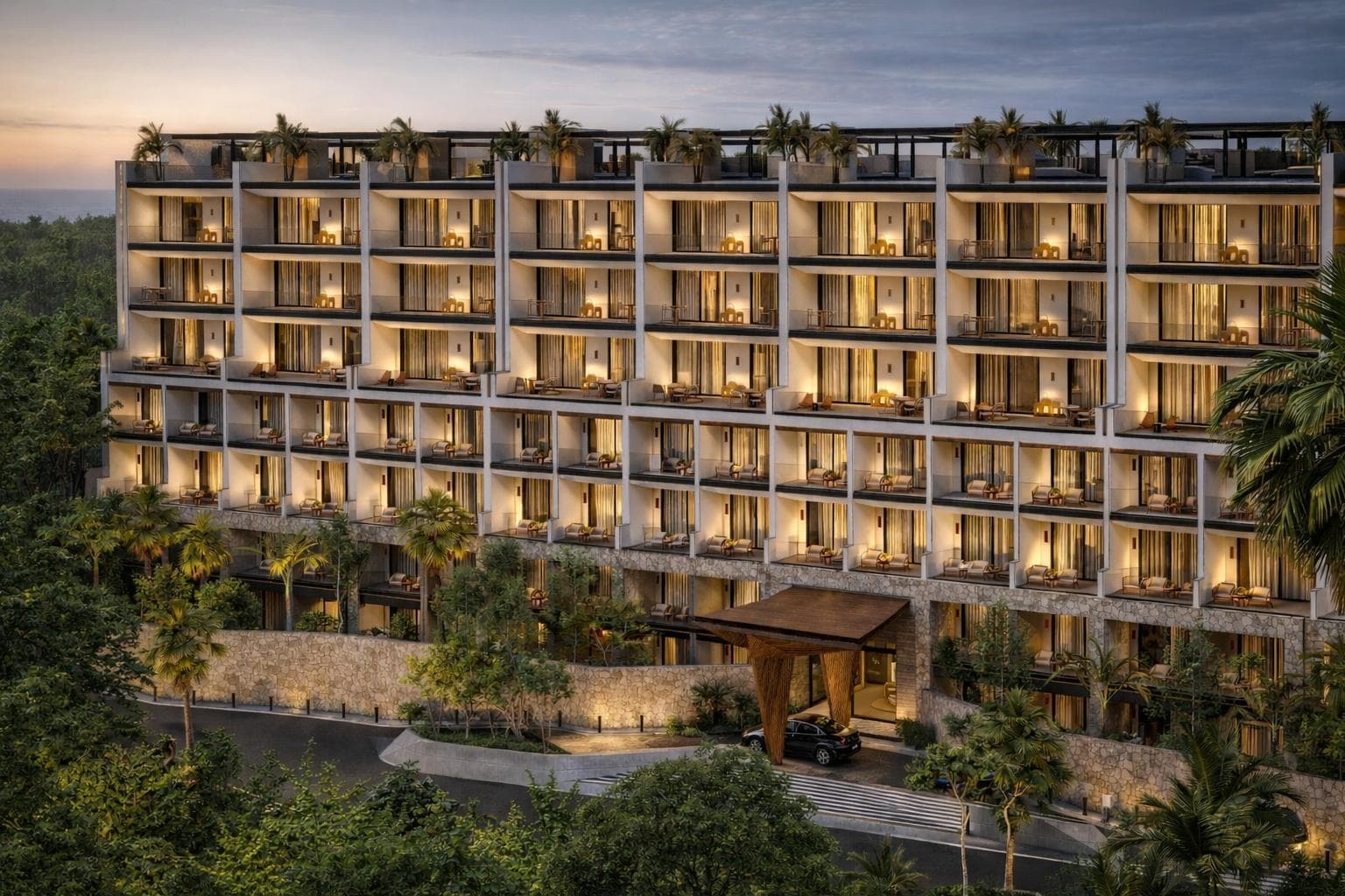 1-Bedroom Apartment for Pre-Sale in Playa del Carmen | Sunset View