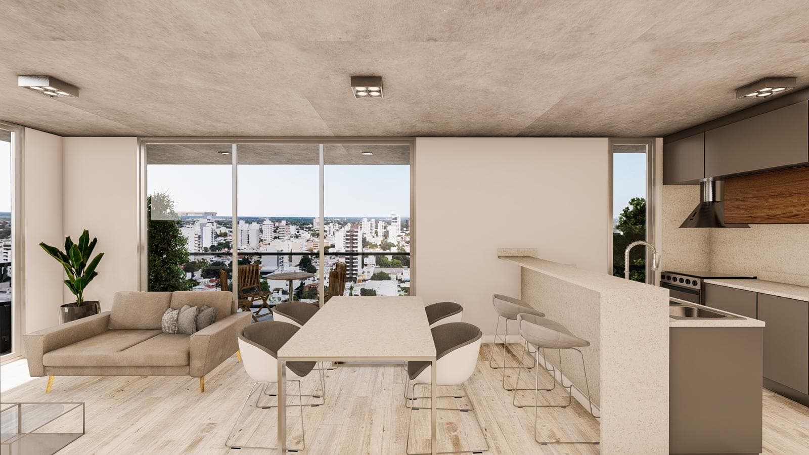 Brand-new 2-room apartment for sale in downtown Berazategui