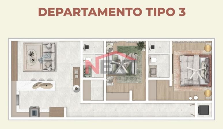 PRE-SALE APARTMENT IN THE TERRA COSTA COMPLEX, TYPE 3