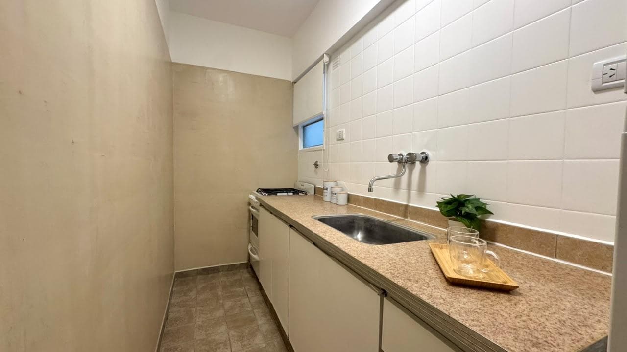 2-room apartment with a balcony facing the street