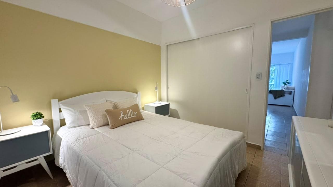 2-room apartment with a balcony facing the street