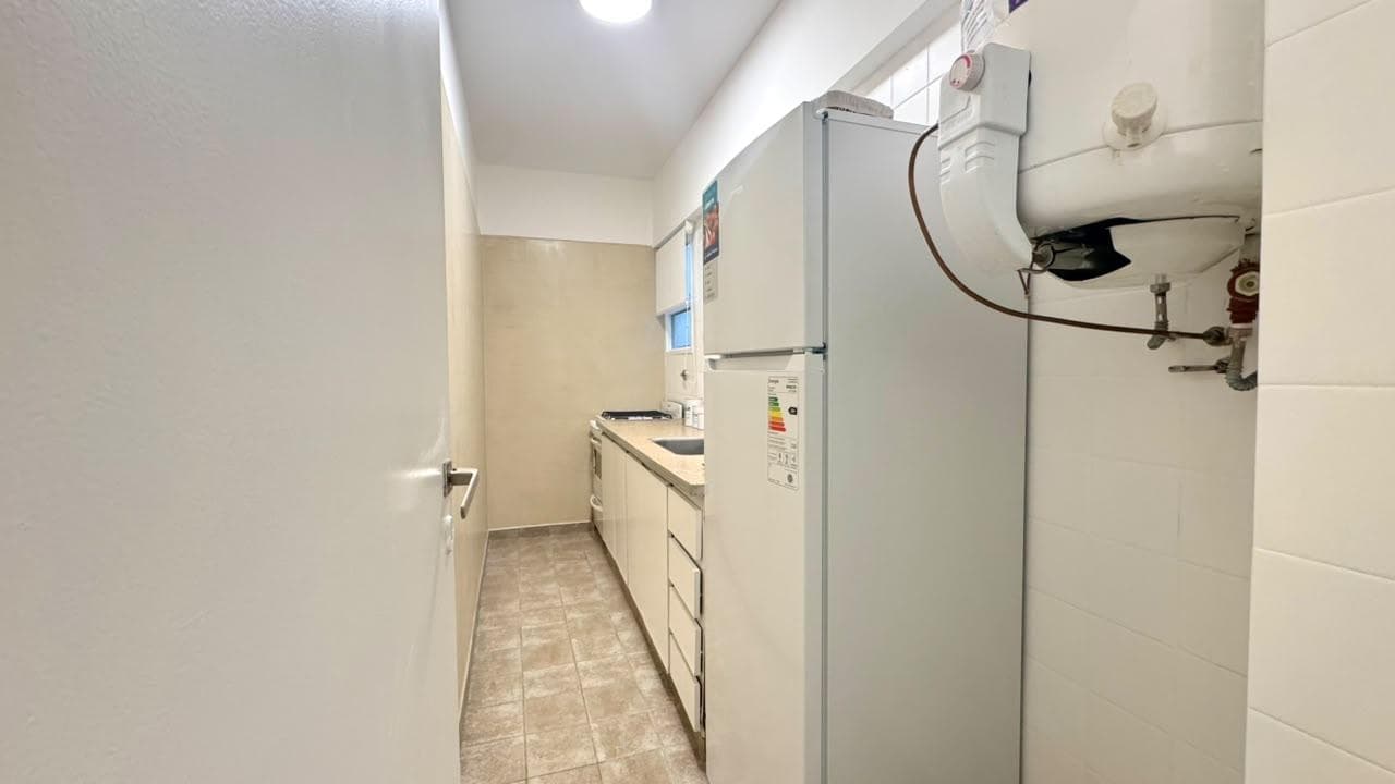 2-room apartment with a balcony facing the street