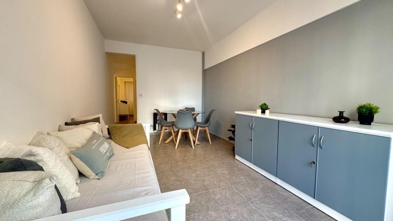 2-room apartment with a balcony facing the street