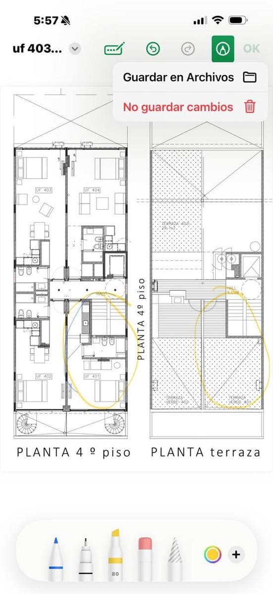 Studio apartment with balcony and terrace - Nuñez