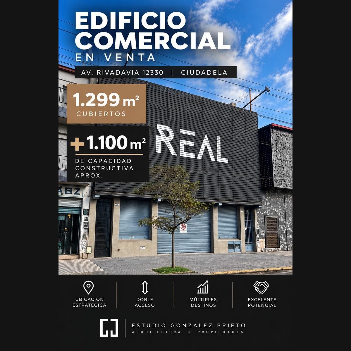 COMMERCIAL BUILDING FOR SALE: 1,299 M² - ADDITIONAL M² TO BE BUILT - FINANCING AVAILABLE