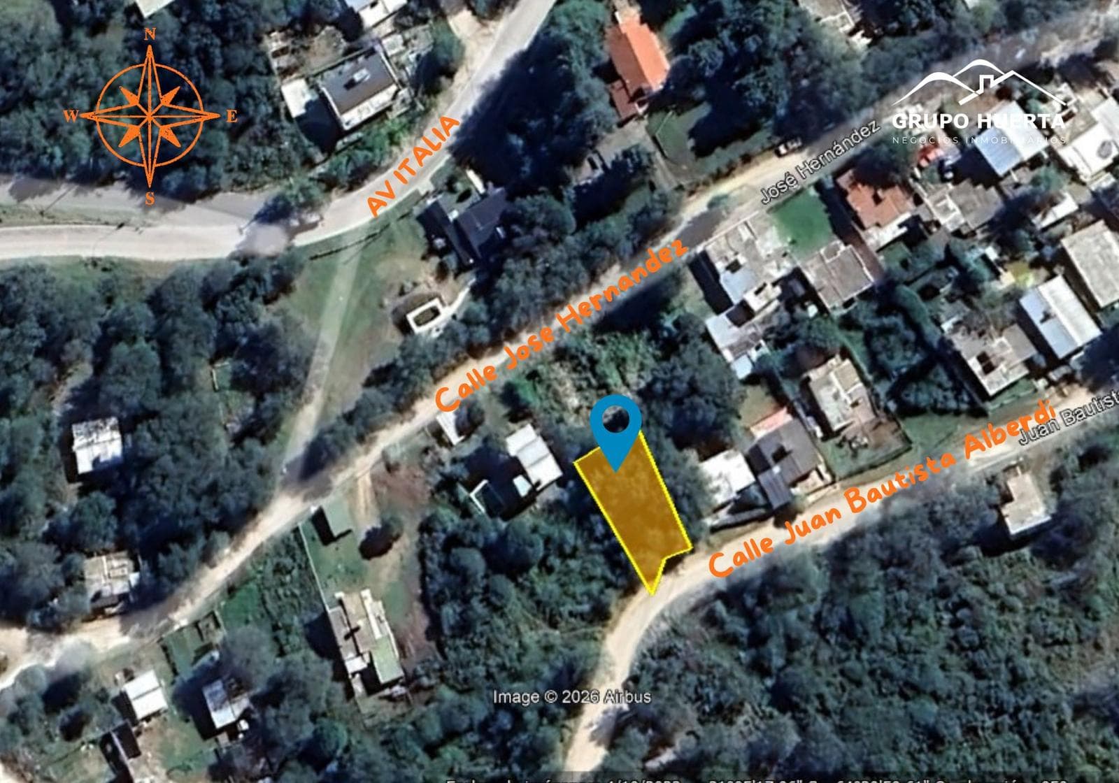Land for sale on the hillside