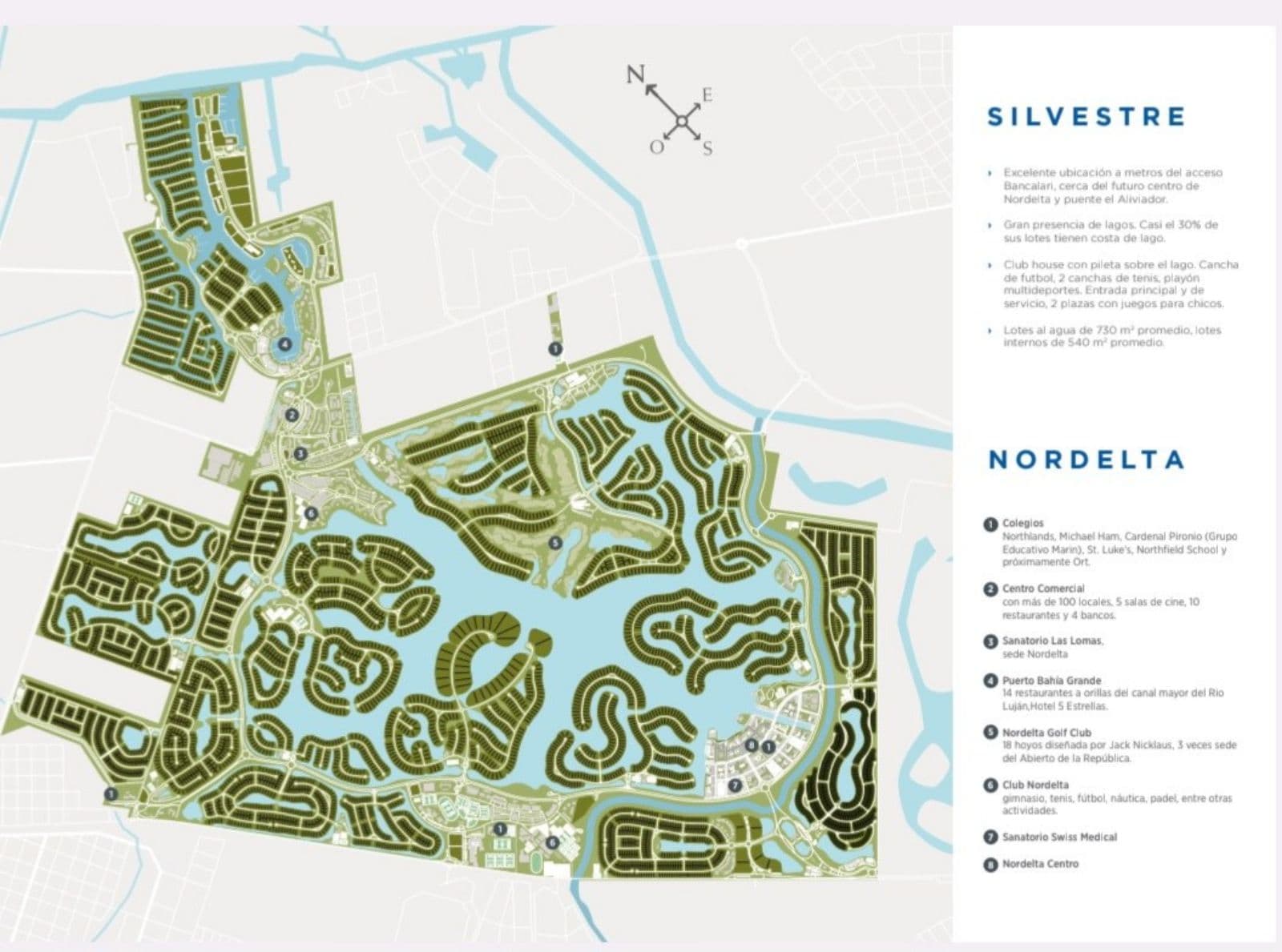 Lot by the lake in the Silvestre neighborhood of Nordelta