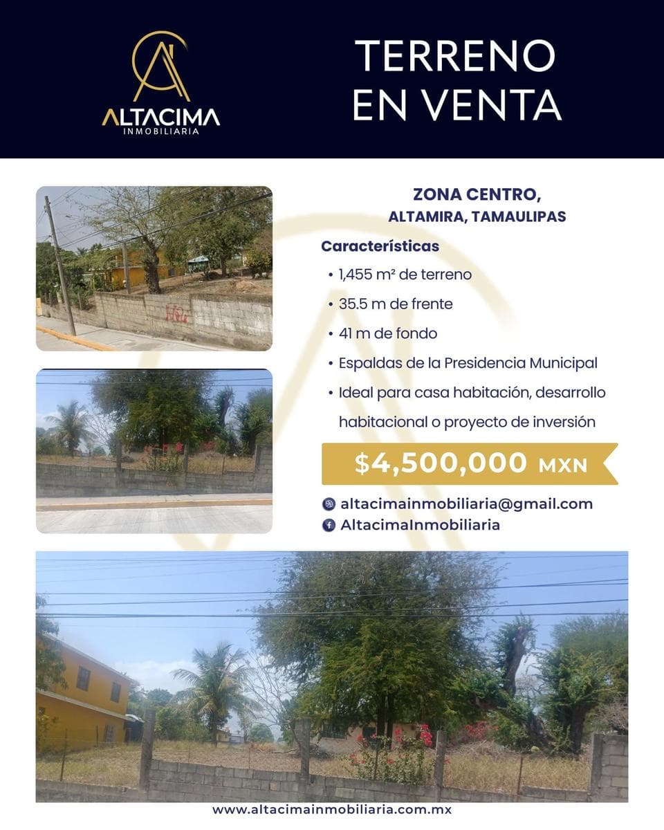 Lot in Altamira Centro