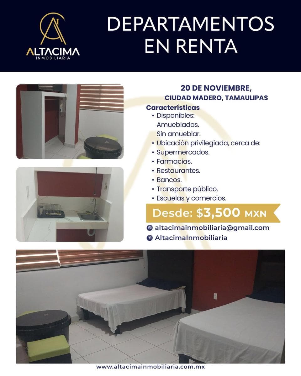 Apartment in Jardín 20 de Noviembre