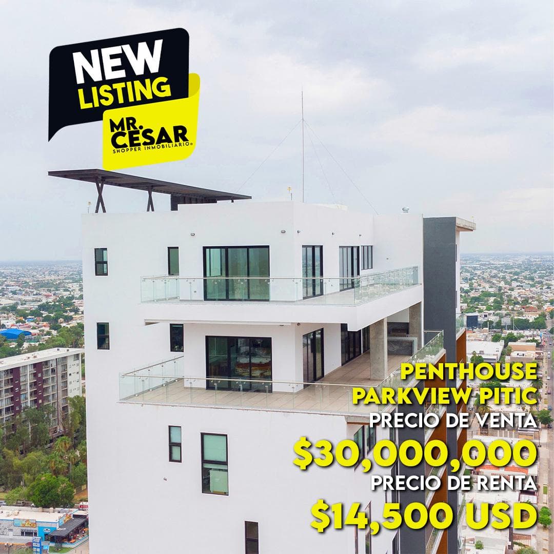 Penthouse for sale in the Parkview Pitic Tower.