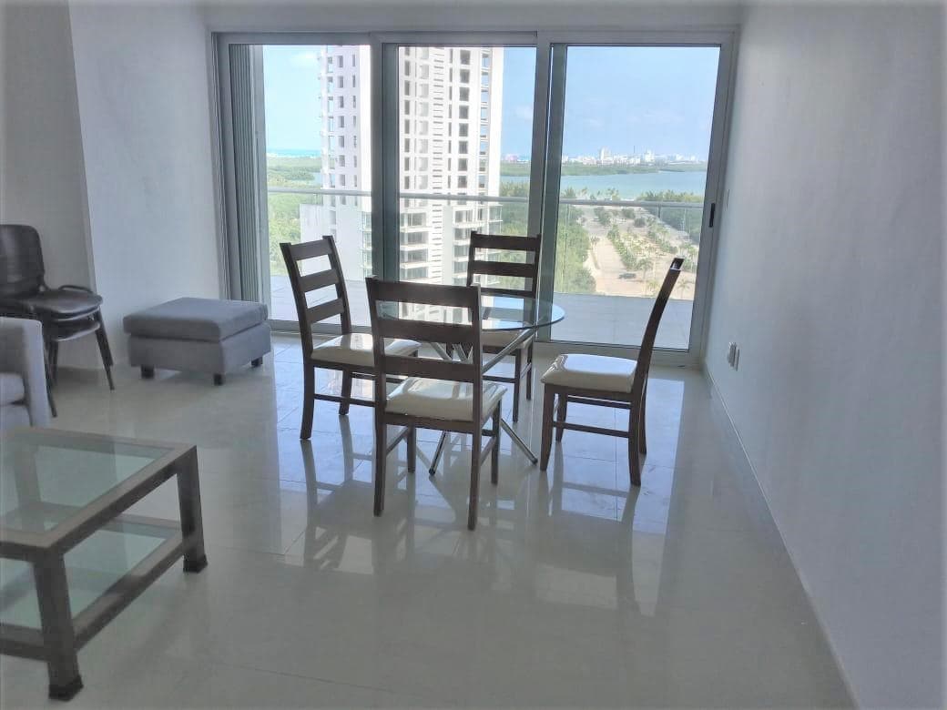 Apartment for Rent, 2 Bedrooms, FURNISHED/FULLY EQUIPPED, Av. Bonampak, Malecón Américas, Cancún