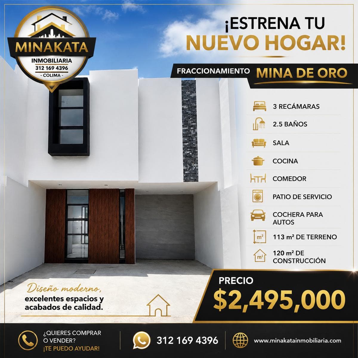 House for Sale, Mina de Oro Private Community, Lot 36