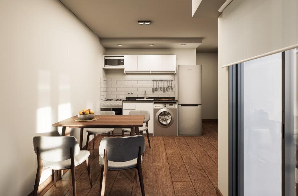 FOR SALE | FINANCING - Spacious studio apartment with front and back views - Downtown, Rosario.