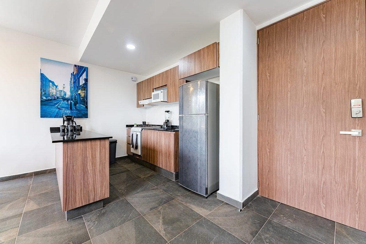 2-bedroom apartment just steps from Roma Norte, with a private rooftop garden