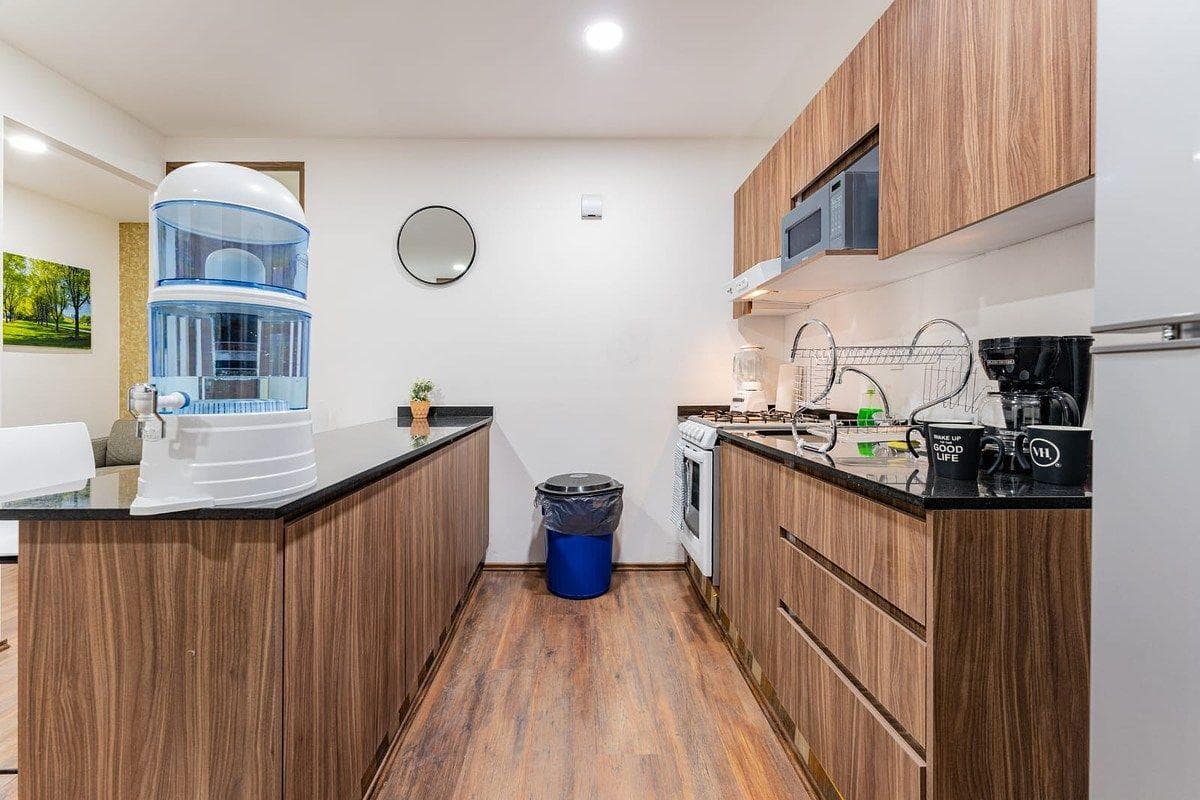 Just a few steps from Roma Norte. Ground-floor apartment with a private rooftop garden!